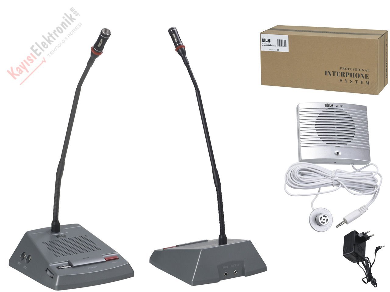 WÖLLER W-G1 INTERPHONE GİŞE MİKROFONU