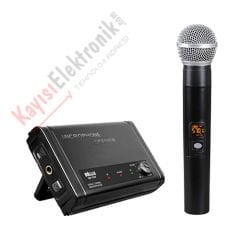 WÖLLER W-110 TEK KANAL EL MİKROFONLU TELSİZ MİKROFON SETİ