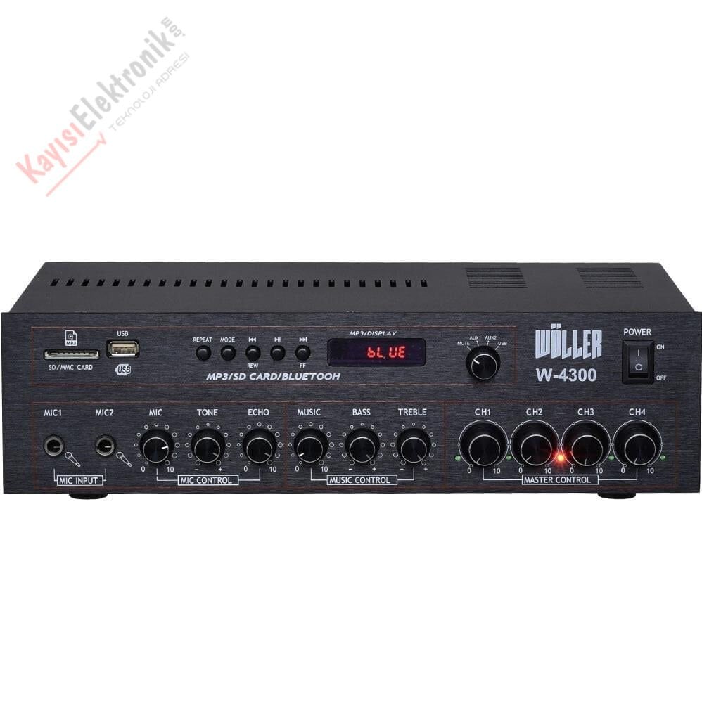 WÖLLER W-4300 4 BÖLGE MİKSER AMPLİFİKATÖR