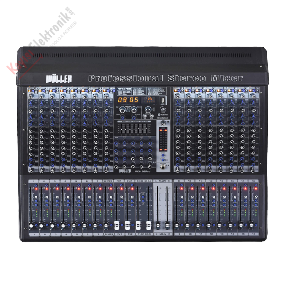 WÖLLER WX-16PRO 16 KANAL DECK MİKSER
