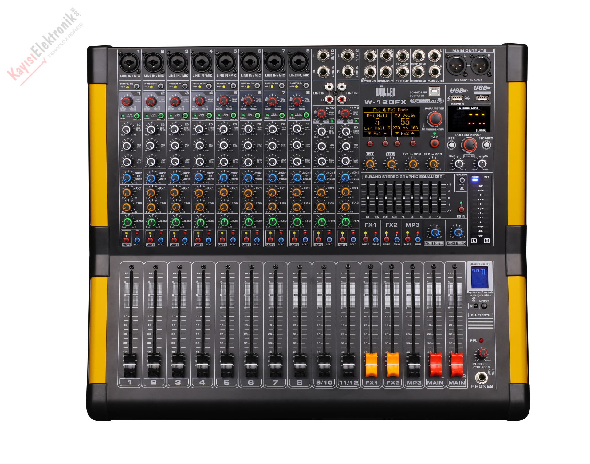 WÖLLER W12R2500 12 KANAL POWER MİKSER