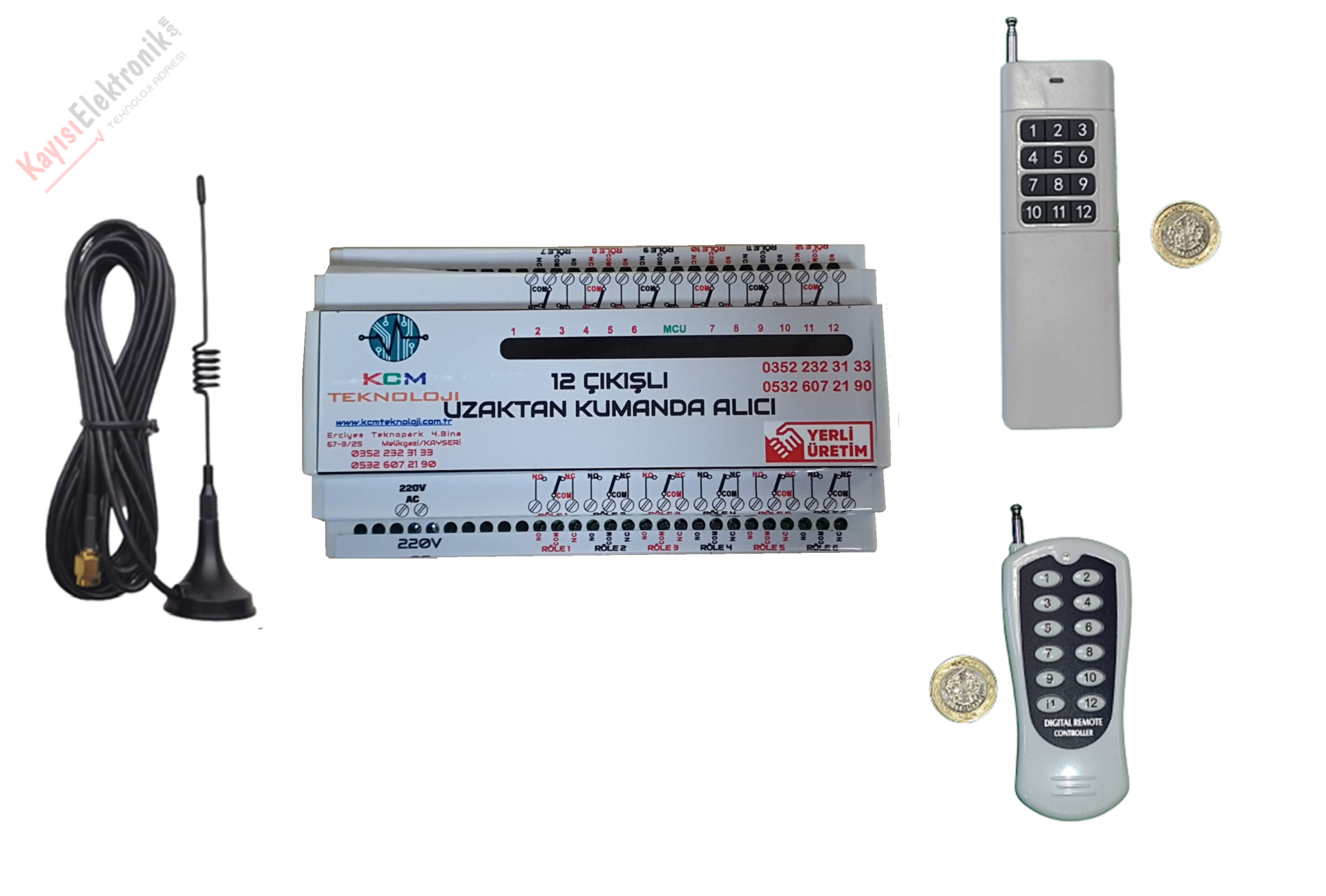 12 ROLELİ STANDART UZAKTAN KUMANDA SETİ