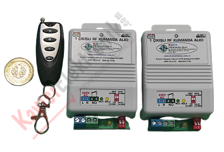 2 Adet 1 Kanal Dahili Antenli Alıcılı Küçük Elcikli