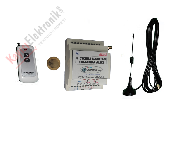 2 Roleli Standart Uzaktan Kumanda