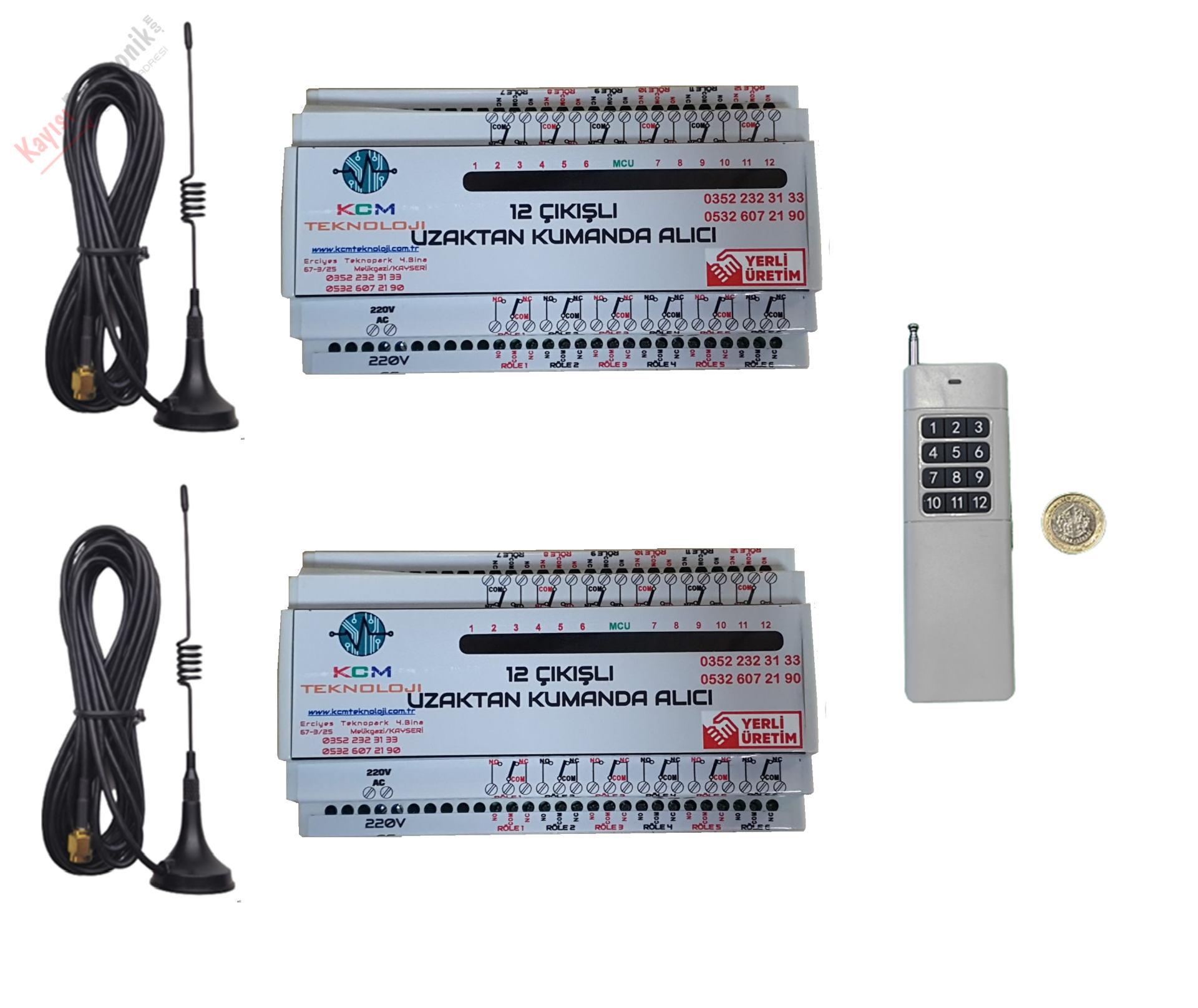 24 ROLE 2×12 Standart Akımlı Set