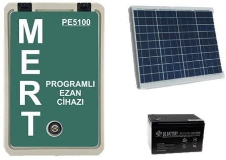 MERT  PE5100G AKÜLÜ 100W PROGRAMLI OTOMATİK EZAN CİHAZI