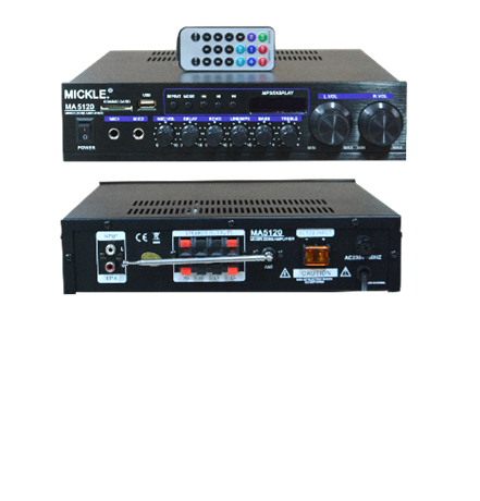 MİCKLE MA5120 2X50 WATT HAT TRAFOLU MİKSER AMFİ