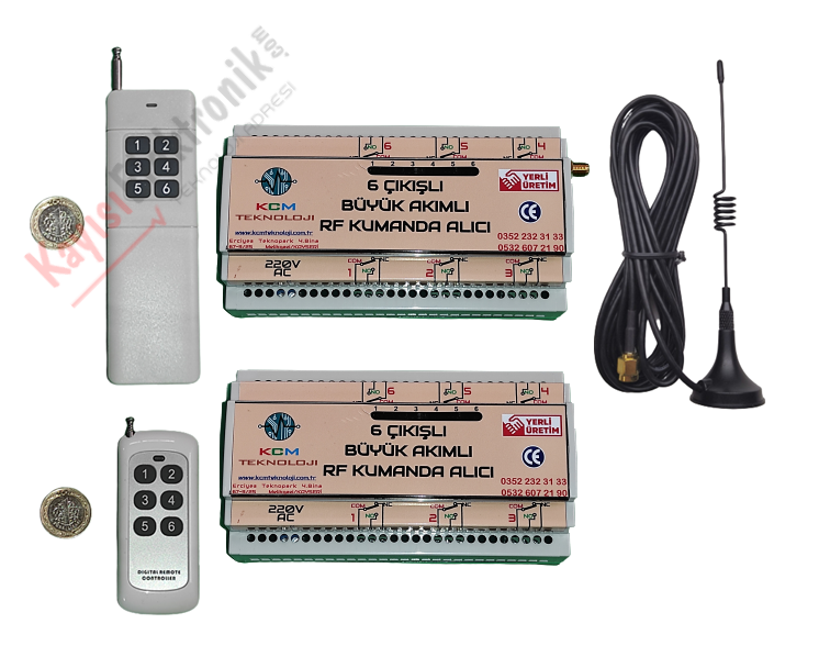 6 ROLE ÇIKIŞLI YÜKSEK AKIMLI KUMANDA