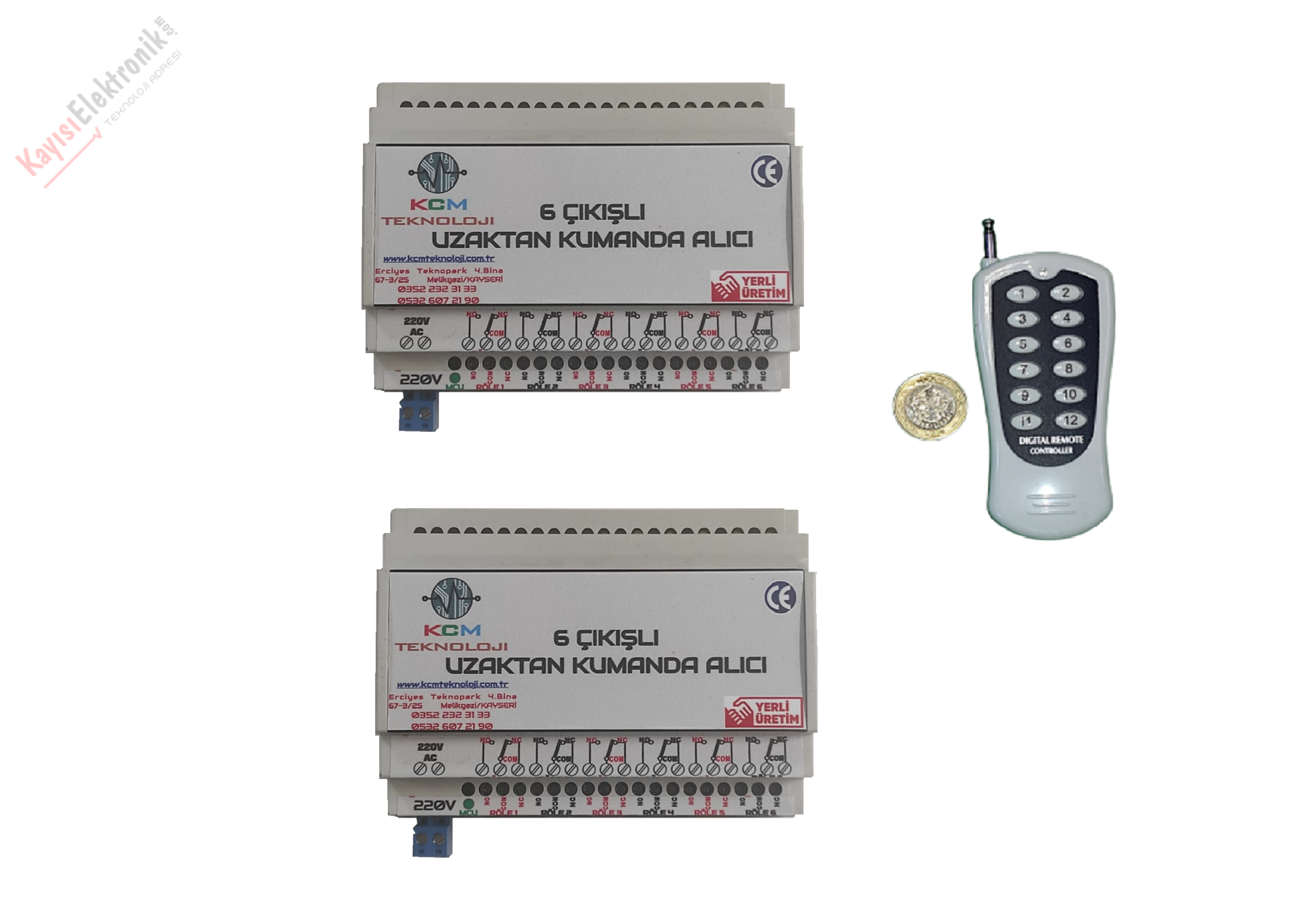 6+6 12 ROLE STANDART RF UZAKTAN KUMANDA SETİ