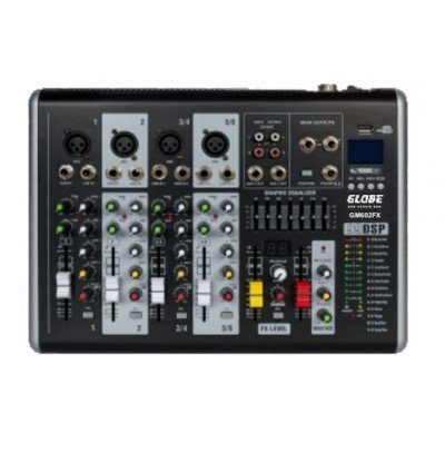 GLOBE ACOUSTIC GM602FX 6 KANALLI DECK MİKSER