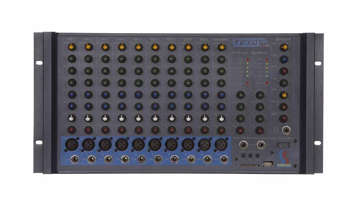 STARTECH CRAYZ USB C/1200 2x600 Watt Power Mikser Amfi