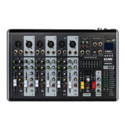 GLOBE ACOUSTIC GM802FX 8 KANALLI DECK MİKSER