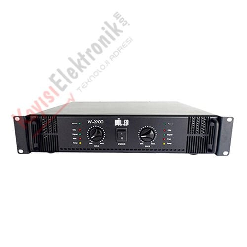 WÖLLER W-2900 2 KANAL HAT TRAFOLU POWER AMPLİFİKATÖR