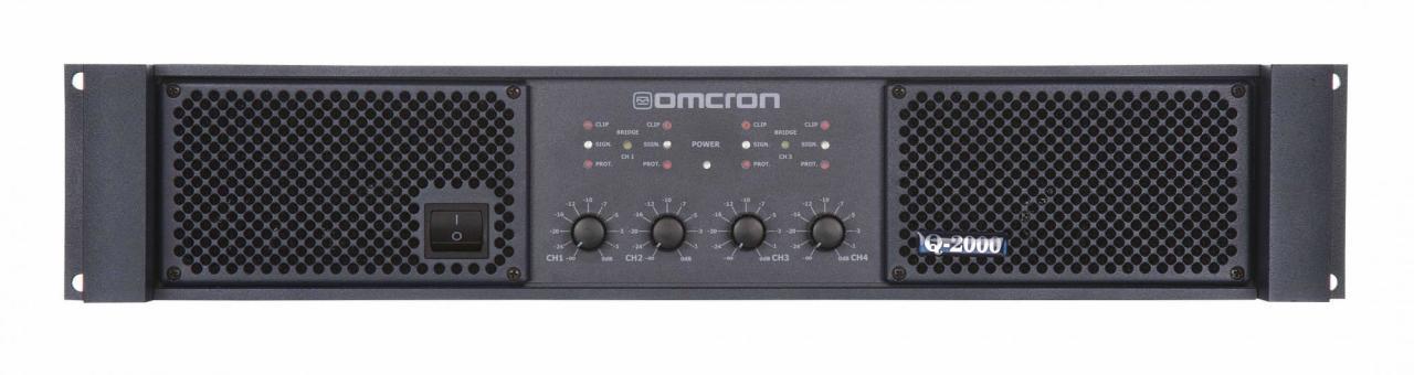 STARTECH OMCRON Q-2000 4x500 Watt Power Amfi
